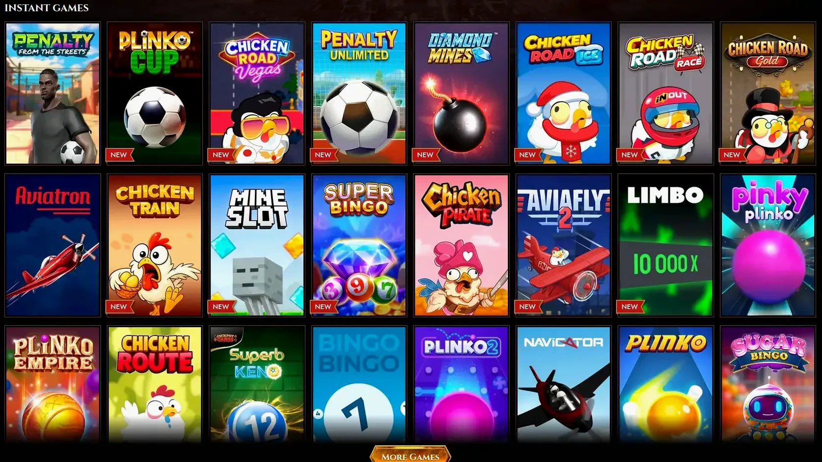 Icebet Spielauswahl